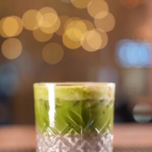 BlueBerry Matcha latte